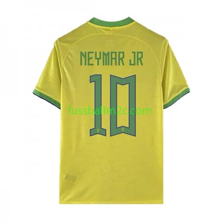 Fußballtrikots Brasilien Neymar JR 10 Heim Trikotsatz WM 2022